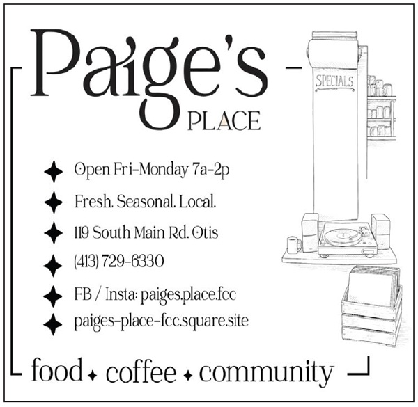 advertising for paige's place.
