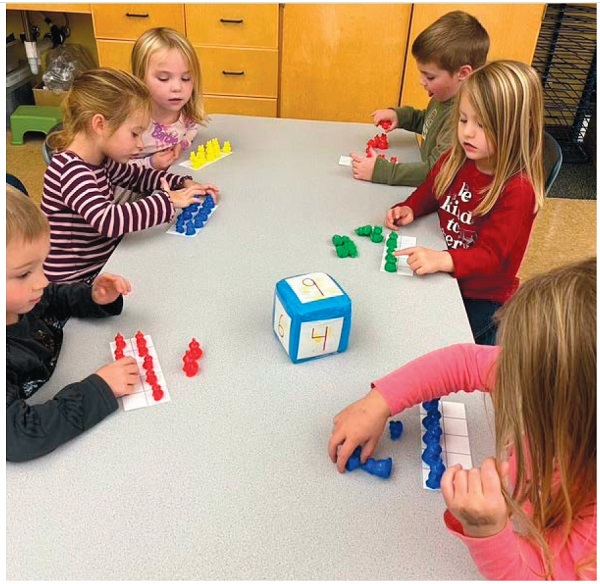 image of school children in class.