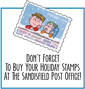 image of holiday stamps.