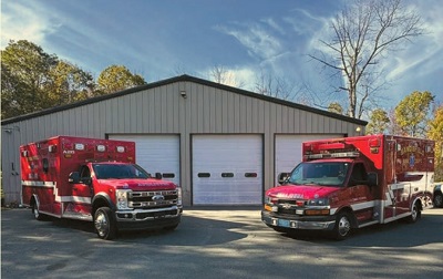 image of the sandisfield ambulance.