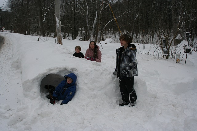 image of kids playing in the snow.