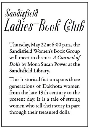 image of the ladies book club meeting.