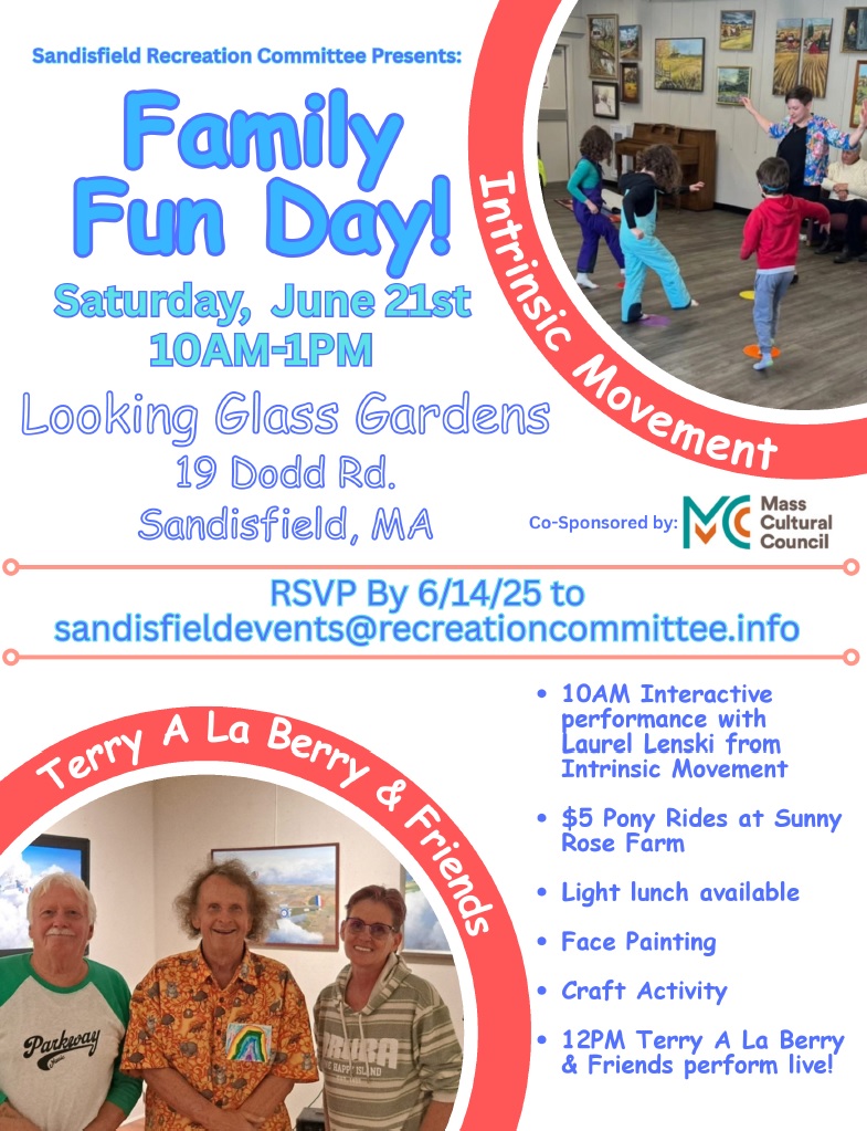 image of the Sandisfield family fun day poster.