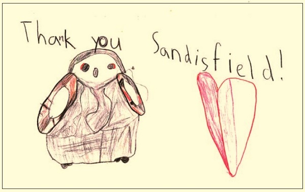 image of a thank you card.