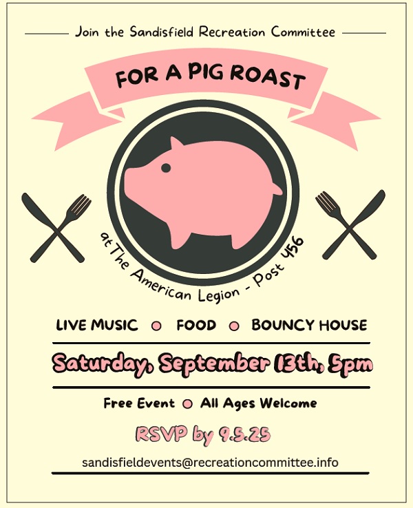 image of the Sandisfield Pig Roast poster.