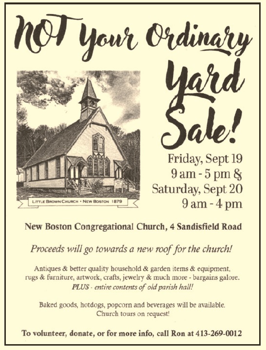 image of the yard sale poster.