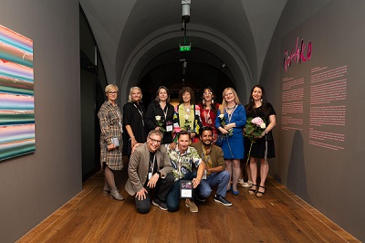image of the Artists at the Mark Rothko Painting Symposim in Latvia.  .