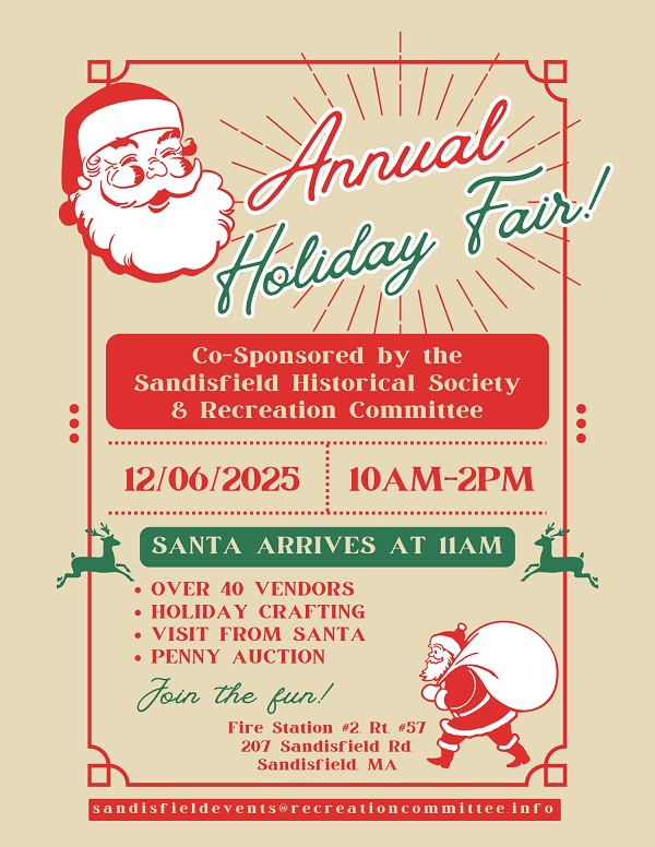 image of the historical society holiday fair ad.