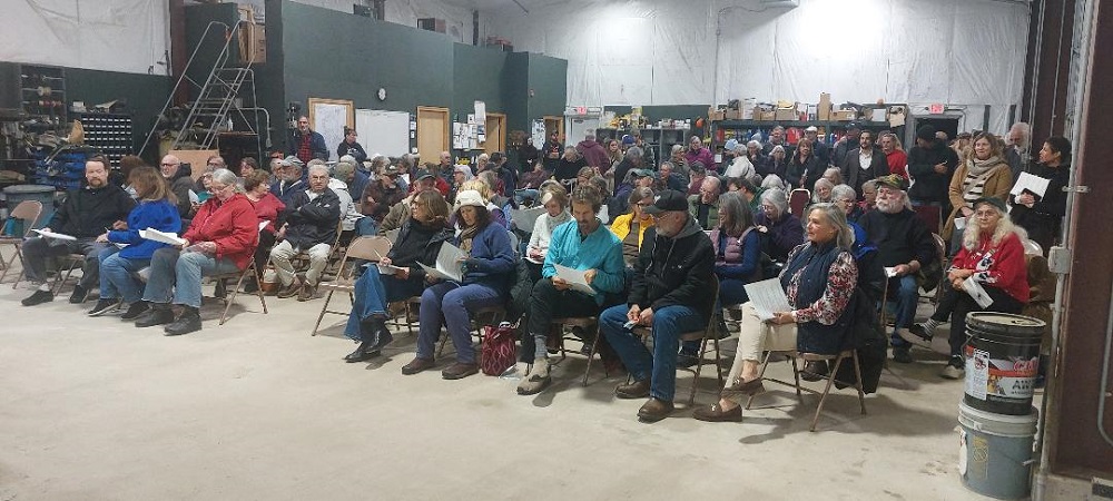 image of the Sandisfield special town meeting.