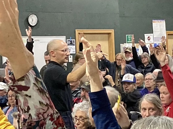 image of the Sandisfield special town meeting.