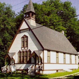 image of the New Boston Congregational Church.
