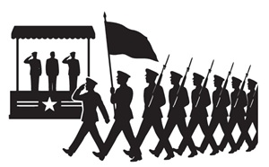 image of a military parade.