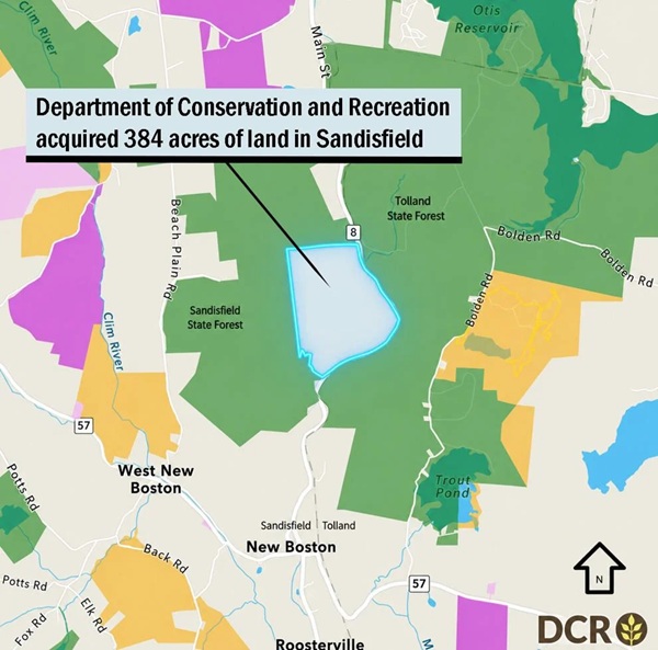 image of a DCR map of Sandisfield.