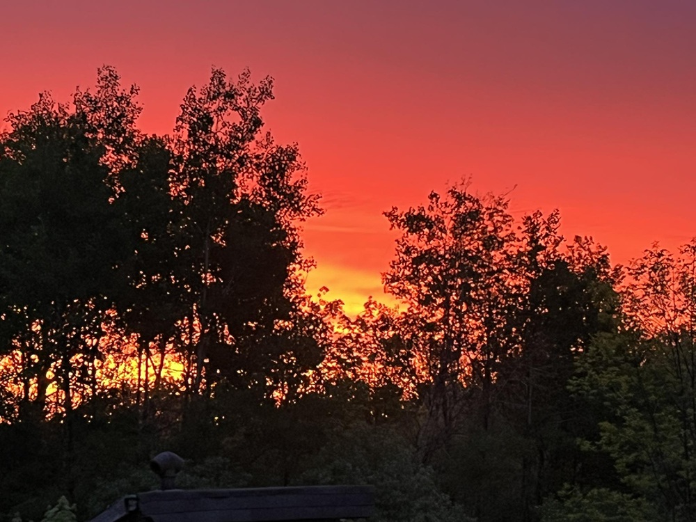 image of a sunrise in Sandisfield.