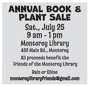 image of the monterey book sale.