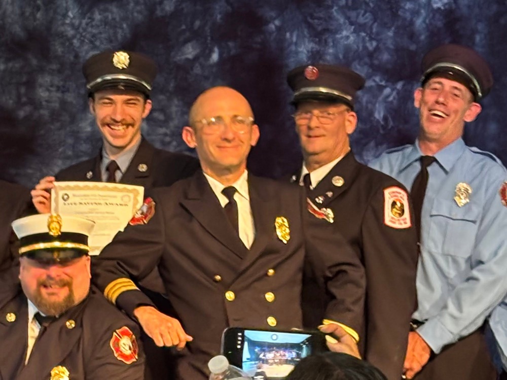 image of the Sandisfield fire academy graduates.