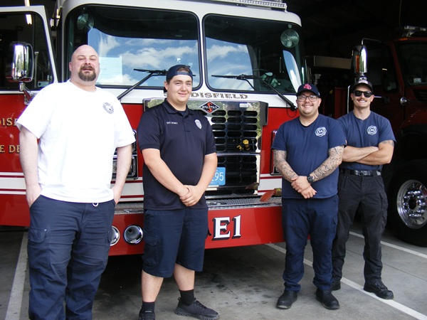 image of Acting Chief Chris Colonair, Sgt. Tom Zeimet, Lt. Josh Ramirez, and Capt. Collin Wolfe.
