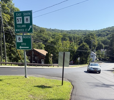 image of the new road in New Boston.