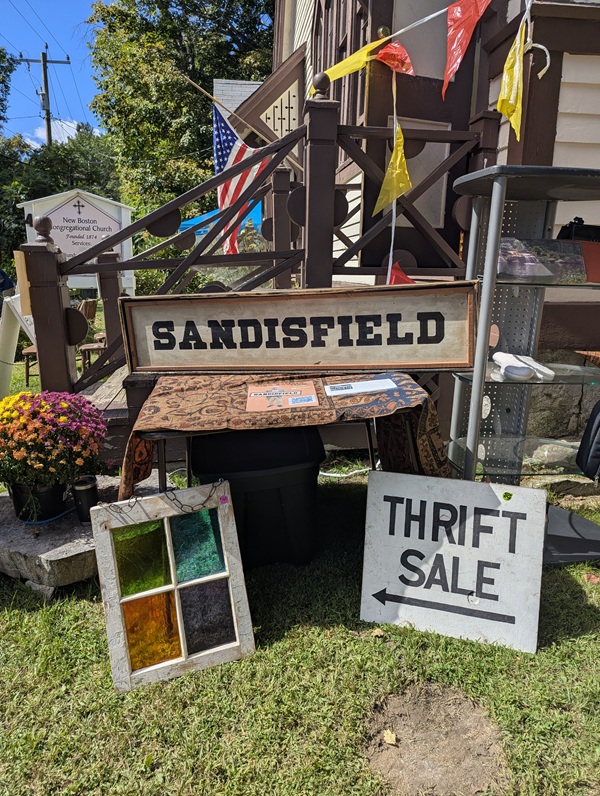 image of the church yard sale.